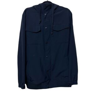 Empyre Surplus Co Windbreaker Men’s L Black Full Zip Water Repelling Jacket